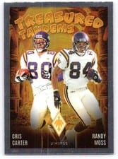 2024 Panini Phoenix Treasured Tandems Cris Carter / Randy Moss #TT-MIN card