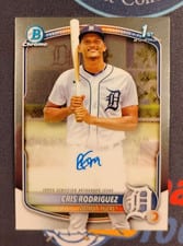 2025 Bowman Chrome Prospect Autographs Cris Rodriguez #CPA-CR card