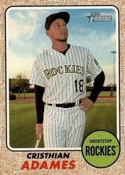 2017 Topps Heritage Base Set Cristhian Adames #172 card