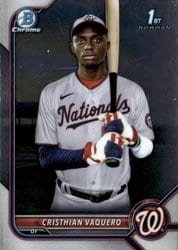 2022 Bowman Chrome Prospects Cristhian Vaquero #BCP-157 card
