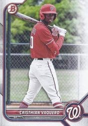 2022 Bowman Draft Base Set Cristhian Vaquero #BD-64 card