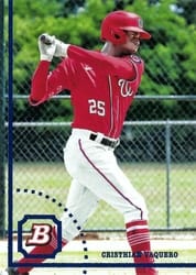 2022 Bowman Heritage Prospects Cristhian Vaquero #BHP-14 card