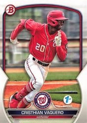 2023 Bowman 1st Edition Base Set Cristhian Vaquero #BPPF-54 card