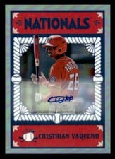2023 Bowman Chrome Ascensions Autographs Cristhian Vaquero #BA-12 card