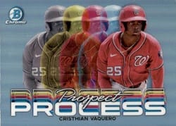 2023 Bowman Chrome Prospect Process Cristhian Vaquero #PRP-13 card