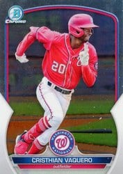 2023 Bowman Chrome Prospects Cristhian Vaquero #BCP-54 card