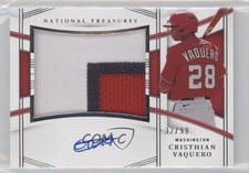 2023 Panini National Treasures Rookie Material Signatures Cristhian Vaquero #151 card