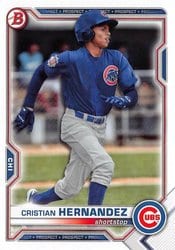2021 Bowman Draft Base Set Cristian Hernandez #BD-193 card
