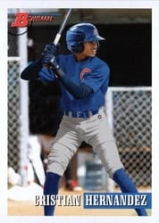 2021 Bowman Heritage Base Set Cristian Hernandez #209 card
