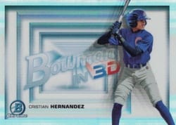 2022 Bowman 3D Cristian Hernandez #B3D-9 card