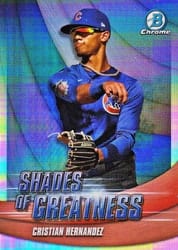 2022 Bowman Chrome Shades of Greatness Cristian Hernandez #SG-19 card