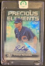 2023 Bowman Platinum Precious Elements Autographs Cristian Hernandez #PE-4 card