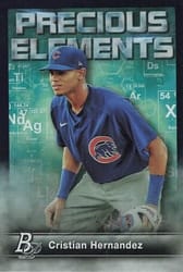 2023 Bowman Platinum Precious Elements Cristian Hernandez #PE-4 card
