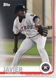 2019 Topps Pro Debut Base Set Cristian Javier #73 card