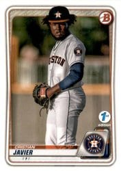 2020 Bowman 1st Edition Base Set Cristian Javier #BFE-56 card