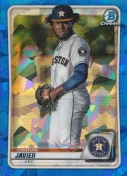 2020 Bowman Sapphire Edition Base Set Cristian Javier #BCP-56 card