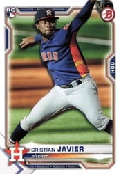 2021 Bowman Base Set Cristian Javier #83 card