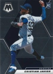 2021 Panini Mosaic Base Set Cristian Javier #255 card