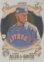 2021 Topps Allen & Ginter Chrome Base Set Cristian Javier #266 card