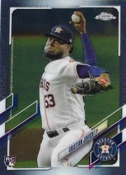 2021 Topps Chrome Base Set Cristian Javier #92 card