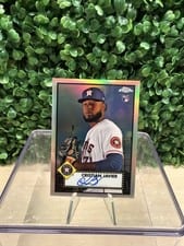 2021 Topps Chrome Platinum Anniversary Autographs Cristian Javier #PA-CJ card