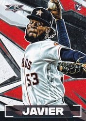 2021 Topps Fire Base Set Cristian Javier #74 card