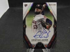 2021 Topps Tribute Autographs Cristian Javier #TA-CJ card