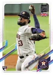 2021 Topps UK Edition Base Set Cristian Javier #108 card