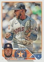 2023 Topps Base Set Cristian Javier #55 card