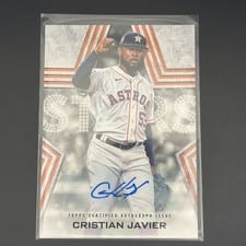 2023 Topps Baseball Stars Autographs (Series 1) Cristian Javier #BSA-CJ card