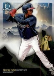 2018 Bowman Chrome Peaks of Potential Cristian Pache #PP-CP card