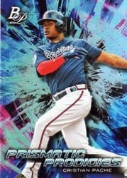 2018 Bowman Platinum Prismatic Prodigies Cristian Pache #PPP-18 card