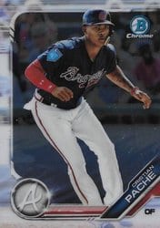 2019 Bowman Chrome Prospects Cristian Pache #BCP-62 card