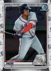 2020 Bowman Chrome Prospects Cristian Pache #BCP-201 card