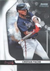 2020 Bowman Sterling Base Set Cristian Pache #BPR-30 card