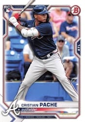 2021 Bowman Base Set Cristian Pache #36 card
