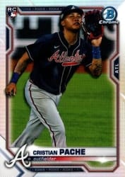 2021 Bowman Chrome Base Set Cristian Pache #69b card