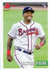 2021 Bowman Heritage Base Set Cristian Pache #13b card