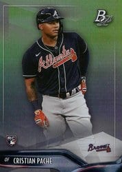 2021 Bowman Platinum Base Set Cristian Pache #23 card