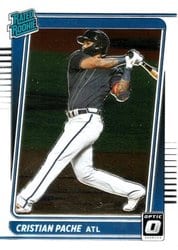 2021 Donruss Optic Base Set Cristian Pache #31 card