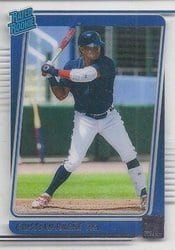 2021 Panini Chronicles Clearly Donruss Cristian Pache #21 card