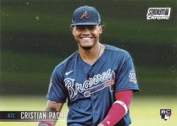 2021 Stadium Club Chrome Base Set Cristian Pache #245 card