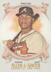 2021 Topps Allen & Ginter Base Set Cristian Pache #70 card