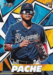 2021 Topps Fire Base Set Cristian Pache #83 card