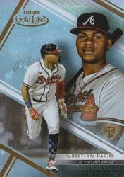 2021 Topps Gold Label Base Set Cristian Pache #13 card