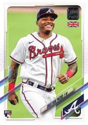 2021 Topps UK Edition Base Set Cristian Pache #76 card