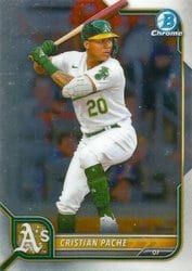 2022 Bowman Chrome Base Set Cristian Pache #56 card