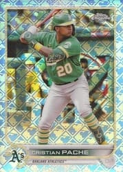 2022 Topps Chrome Logofractor Edition Base Set Cristian Pache #33 card