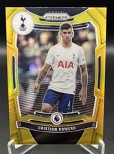 2021 Panini Prizm Premier League Cristian Romero Gold Prizm #157 card