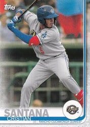 2019 Topps Pro Debut Base Set Cristian Santana #24 card